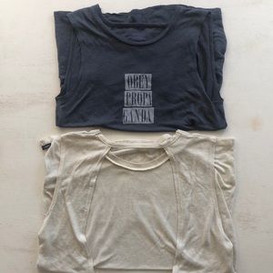 Obey tank tops with open backs